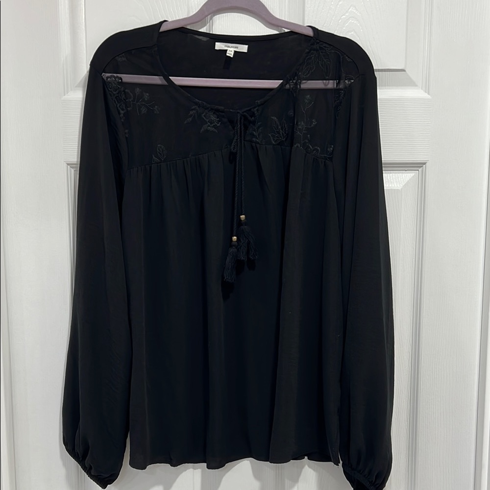 Maurices Black Blouse